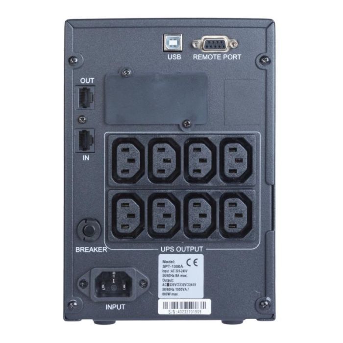 Источник бесперебойного питания Powercom SPT-1000-II LCD (SPT.1000.II.LCD) изображение 3