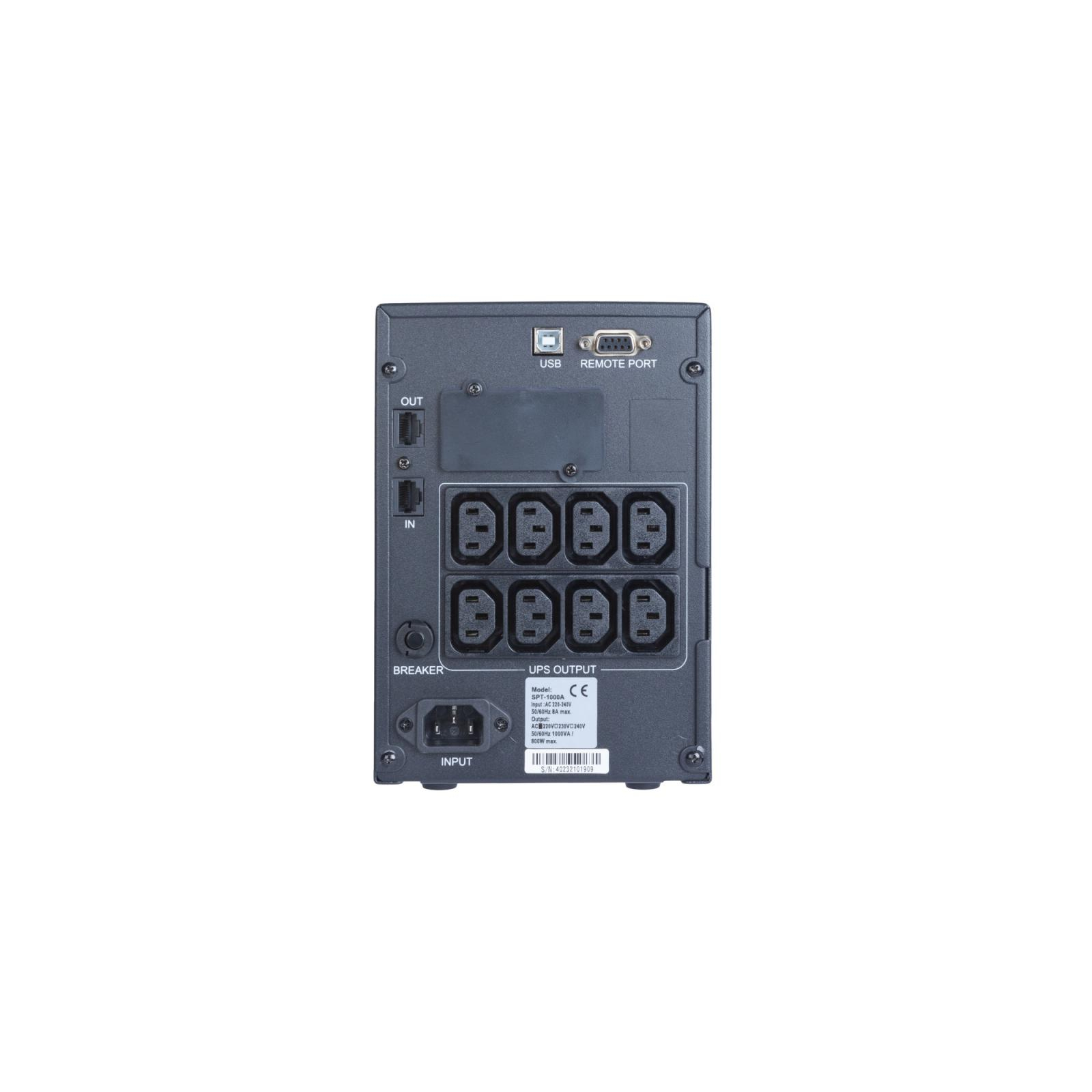 Источник бесперебойного питания Powercom SPT-1000-II LCD (SPT.1000.II.LCD) изображение 3