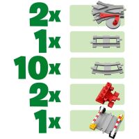 Конструктор LEGO DUPLO Town Рельсы 23 деталей (10882) изображение 4
