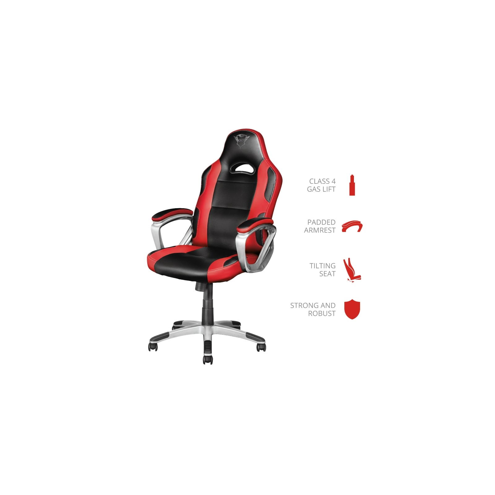Кресло игровое Trust GXT705R Ryon Red (22256) изображение 7