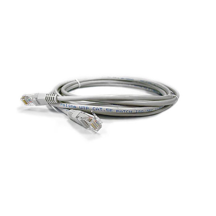 Патч-корд 3м, UTP, cat.5e, CU, 24AWG, grey Kingda (KD-PAUT3300GY)