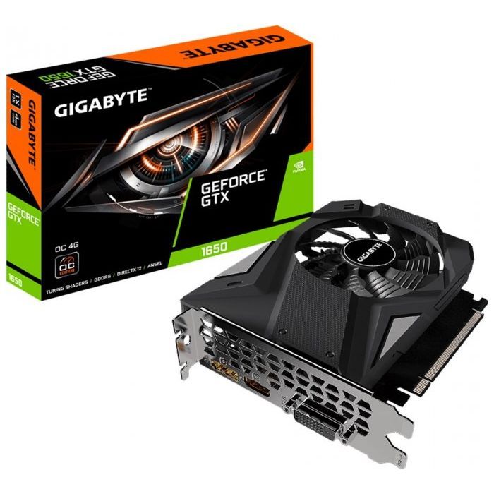 Відеокарта GIGABYTE GeForce GTX1650 4096Mb D6 OC (GV-N1656OC-4GD) зображення 4