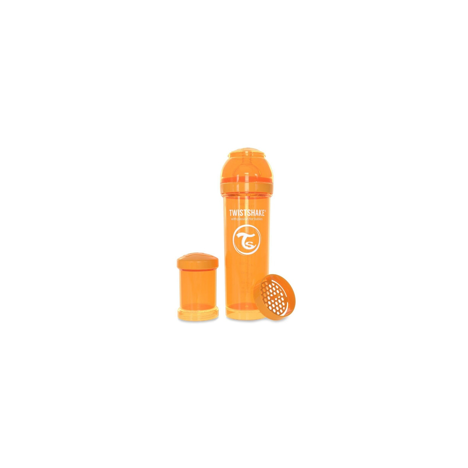 Пляшечка для годування Twistshake антиколькова 330 мл, біла (24863) зображення 2
