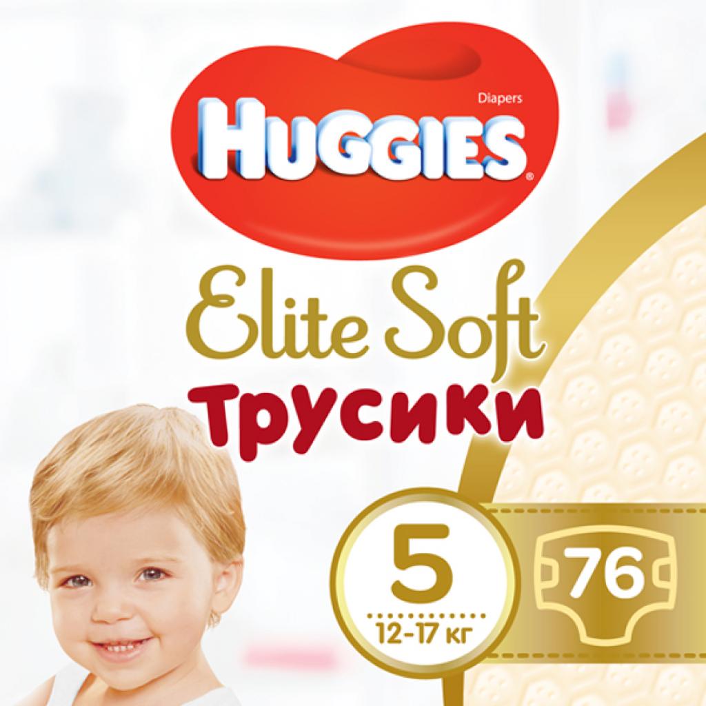 Подгузники Huggies Elite Soft Pants XL размер 5 (12-17 кг) Box 76 шт (5029053547114)