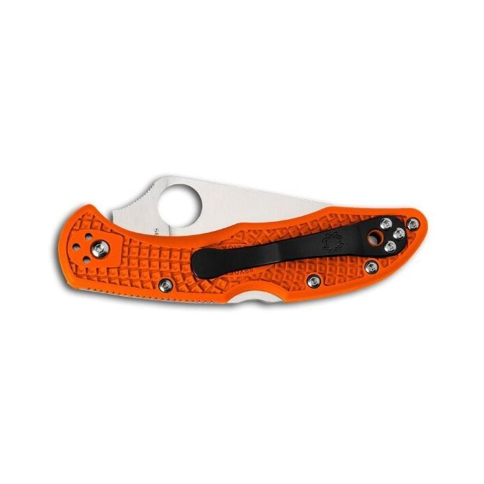 Нож Spyderco Delica 4 Flat Ground Orange (C11FPOR) изображение 2