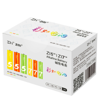 Фото - Акумулятор / батарейка Xiaomi Батарейка ZMI AA ZI5 * 12 + AAA ZI7 * 12 Rainbow batteries set  Ф1 (Ф16358)