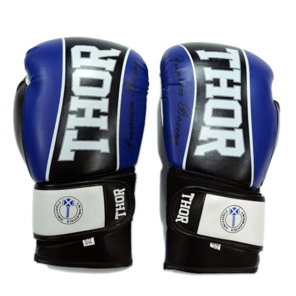 Боксерські рукавички Thor Thunder 14oz Blue (529/11(PU) BLUE 14 oz.) зображення 2