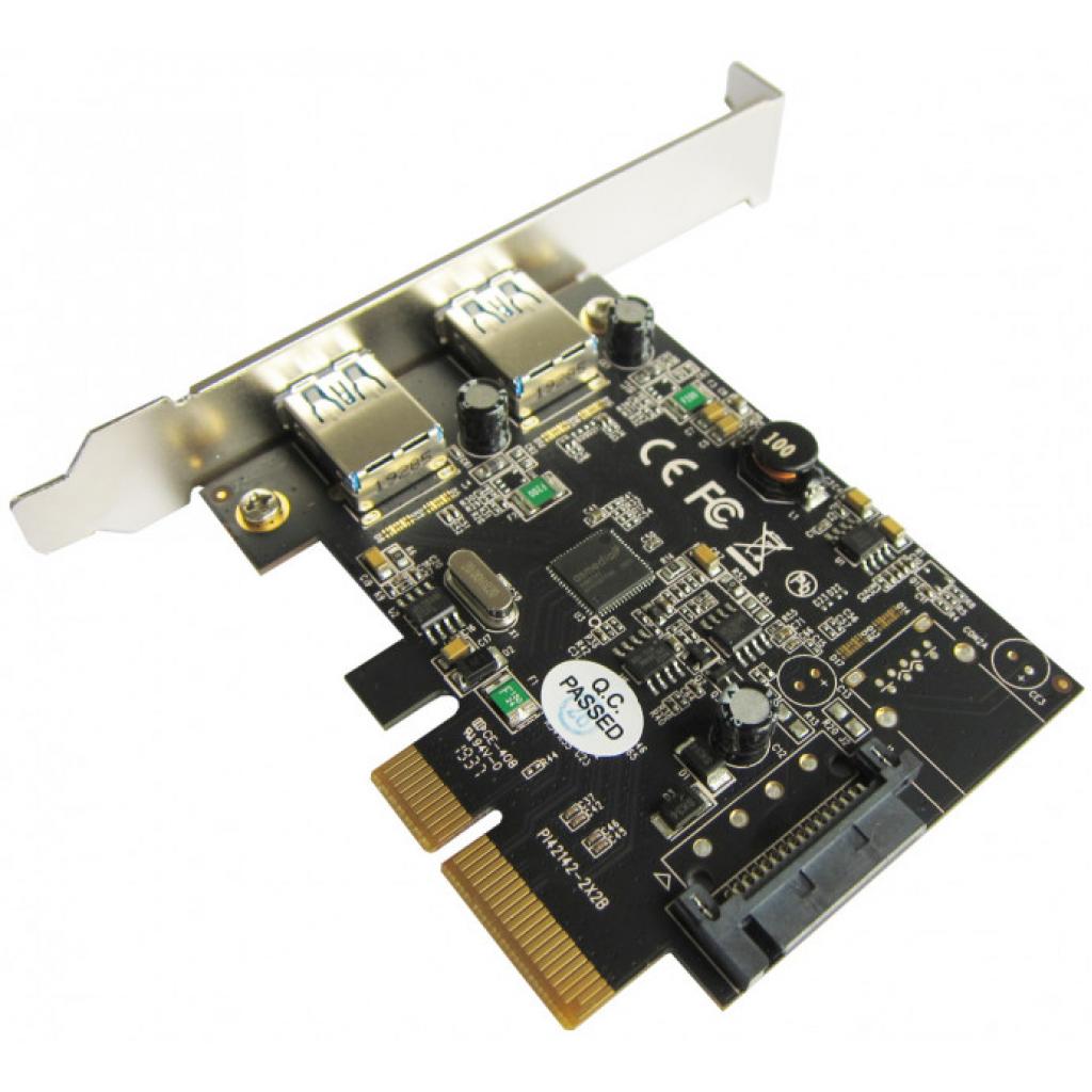 Контролер ST-Lab USB 3.1 Gen2 2x Type-A (up to 10 Gbit), PCI-E Gen-III x2+ LP (U-1780) зображення 2