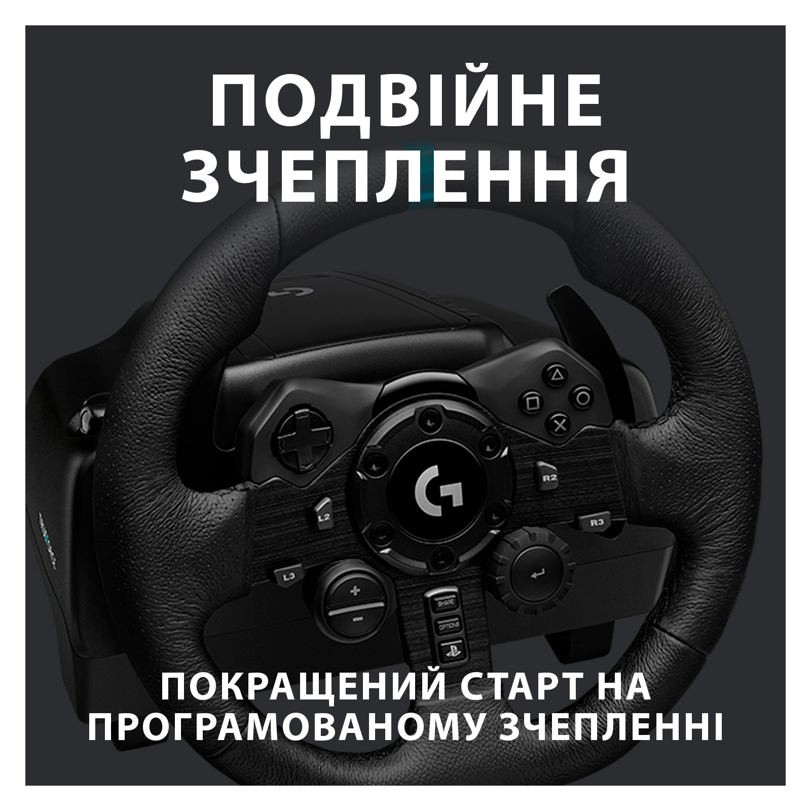 Руль Logitech G923 Racing Wheel and Pedals for PS4 and PC (941-000149) изображение 4