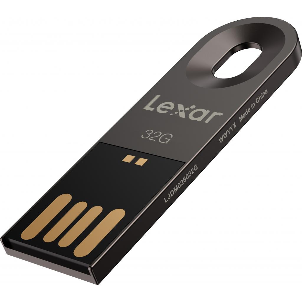 USB флеш накопитель Lexar 32GB JumpDrive M25 Titanium Gray USB 2.0 (LJDM025032G-BNQNG) изображение 3