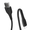 Дата кабель USB 2.0 AM to Lightning 1.0m led black ColorWay (CW-CBUL034-BK) изображение 3