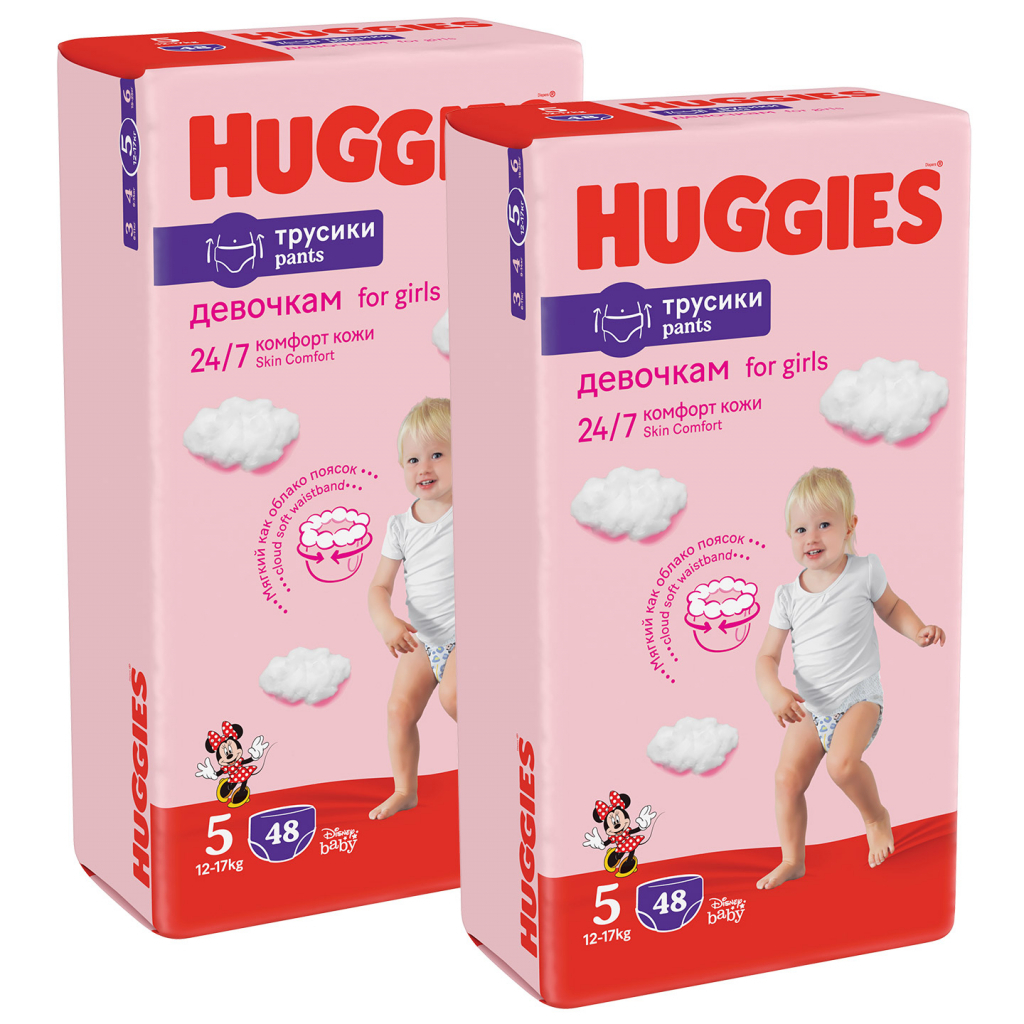 Подгузники Huggies Pants 5 M-Pack (12-17 кг) для девочек 96 шт (5029054568170) изображение 2