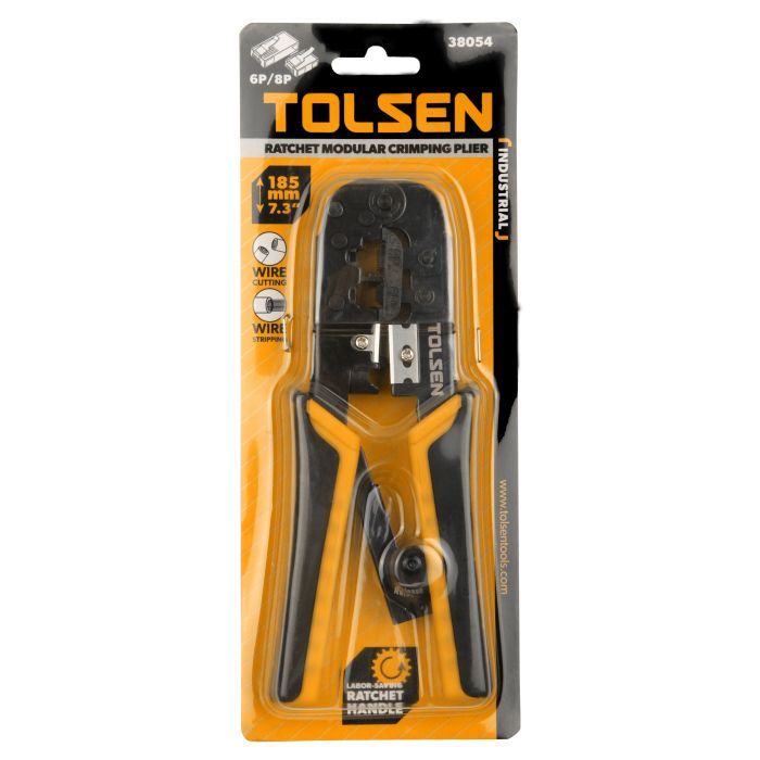 Інструмент Tolsen для обжиму конекторів 6P, 8P (38054) зображення 3