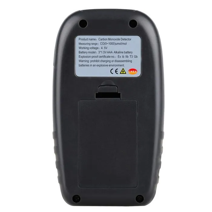 Газоанализатор Wintact СО + термометр (0-1000 ppm, 0-50C) (WT8825) изображение 5