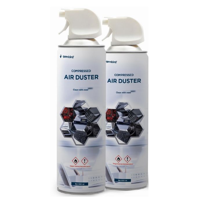 Чистящий сжатый воздух spray duster 600ml Gembird (CK-CAD-FL600-01)