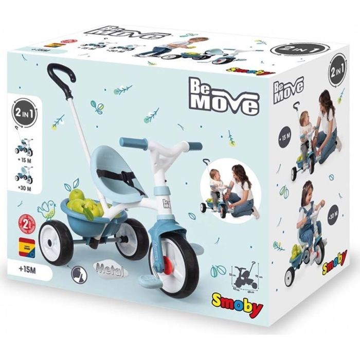 Детский велосипед Smoby Be Move 2 в 1 с багажником Голубой (740331) изображение 5