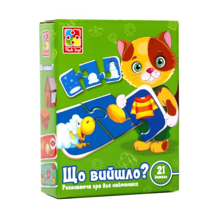 Развивающая игрушка Vladi Toys Что получилось, украинский язык (VT1804-27)