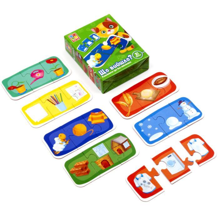 Развивающая игрушка Vladi Toys Что получилось, украинский язык (VT1804-27) изображение 2