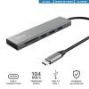 Концентратор Trust HALYX FAST 3USB+CARD READER USB-C ALUMINIUM (24191_TRUST) изображение 11