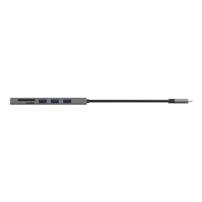 Концентратор Trust HALYX FAST 3USB+CARD READER USB-C ALUMINIUM (24191_TRUST) изображение 3