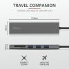 Концентратор Trust HALYX FAST 3USB+CARD READER USB-C ALUMINIUM (24191_TRUST) изображение 9