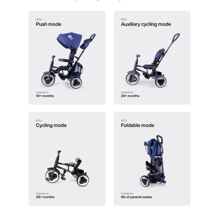 Детский велосипед QPlay Rito+ Eva Grey (S380-8Grey) изображение 2