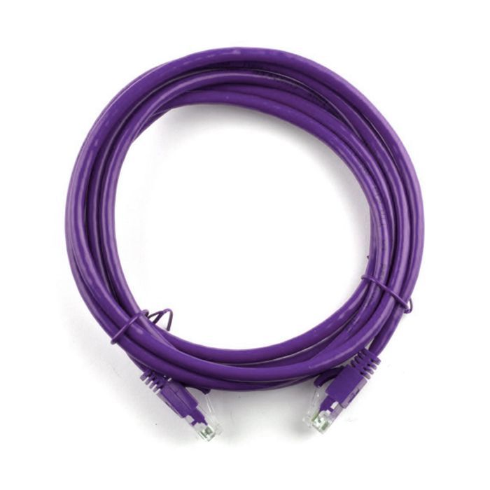 Патч-корд 2м, RJ-45, Cat.5e, CU, медь, фиолетовый Ritar (PCR-CU/2Pe / 04277)