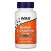 Вітамін Now Foods Ацетил-L-Карнітин, Acetyl-L-Carnitine, 500 мг, 50 вегетаріан (NF0075)