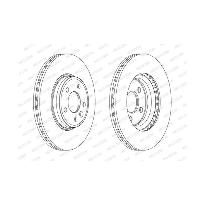 Тормозной диск FERODO DDF1663C