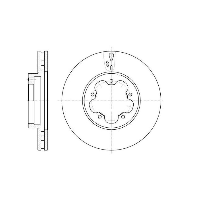 Тормозной диск REMSA 61021.10