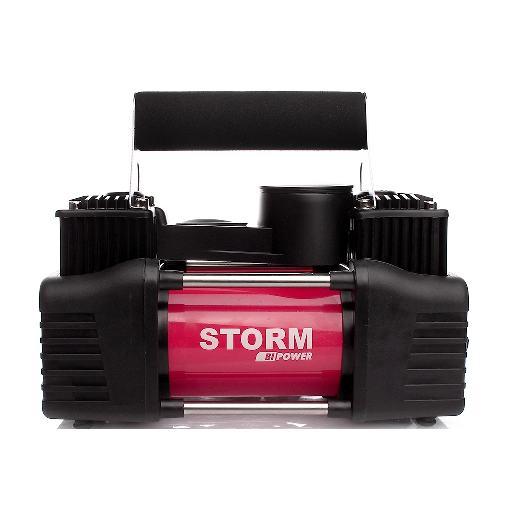 Автомобильный компрессор Storm 2-цилиндровый С Зажим АКБ 10 Атм, 85 л / мин (20400)