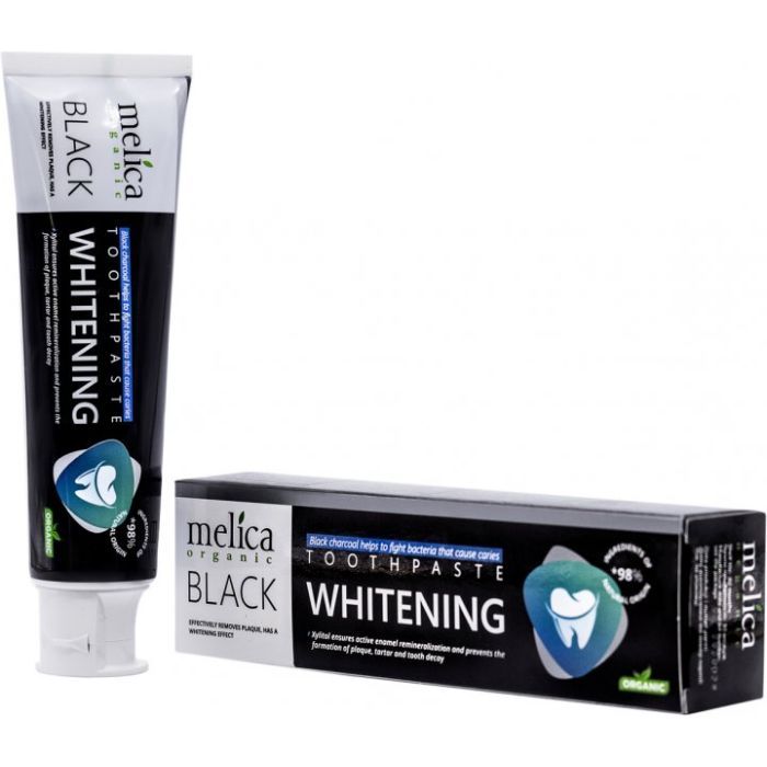 Зубна паста Melica Organic з чорним деревним вугіллям 100 мл (4770416003570) зображення 2