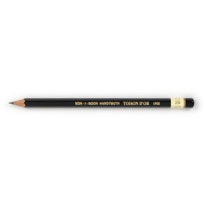 Карандаш графитный Koh-i-Noor 2В Toison D'or корпус Черный (1900.2B)