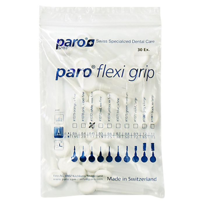 Щетки для межзубных промежутков Paro Swiss Flexi Grip xxxx-тонкие Ø 1.7 мм 4 шт. (7610458010723) изображение 2