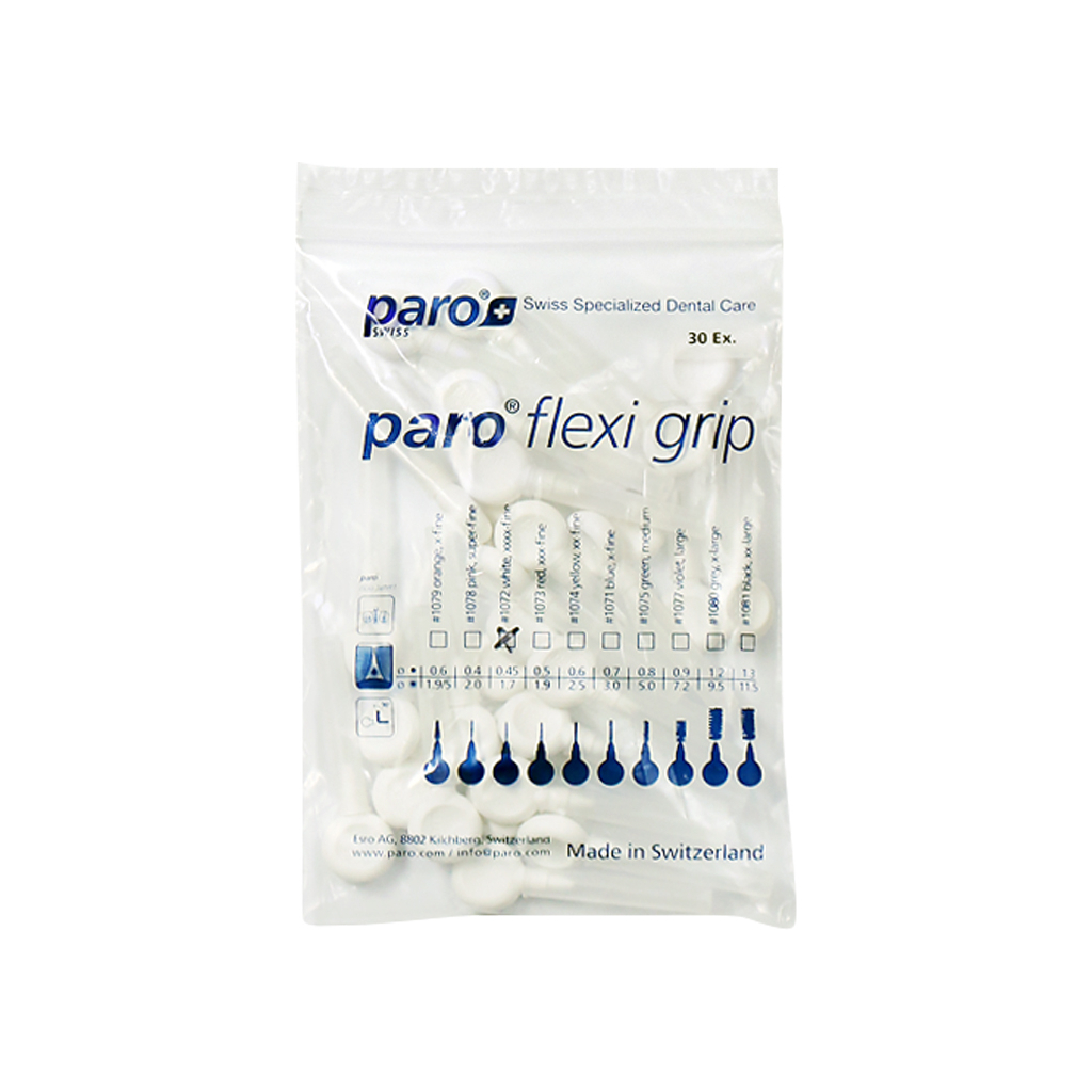 Щетки для межзубных промежутков Paro Swiss Flexi Grip xxxx-тонкие Ø 1.7 мм 30 шт. (7610458810729) изображение 2