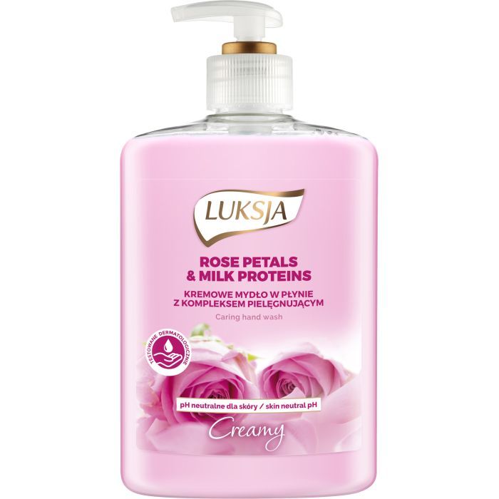 Жидкое мыло Luksja Creamy Rose Petal & Milk Proteins 500 мл (5900998007188)