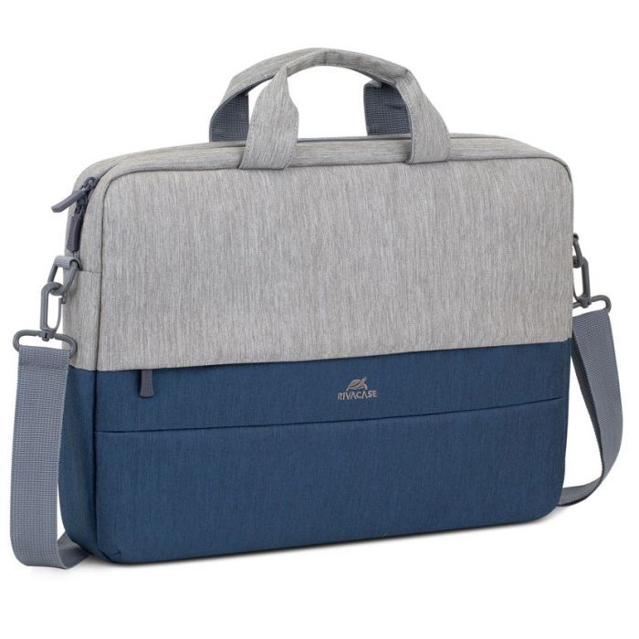 Сумка для ноутбука RivaCase 15.6" 7532 Prater, grey/dark blue anti-theft (7532Grey/DarkBlue) изображение 3