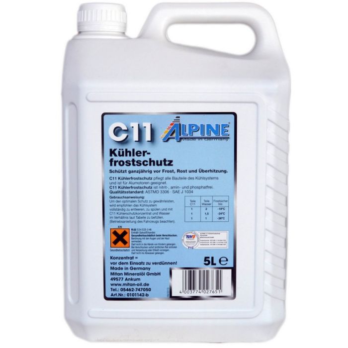 Антифриз Alpine концентрат C11 Кuhlerfrostschutz син. 5л (1145B-5)