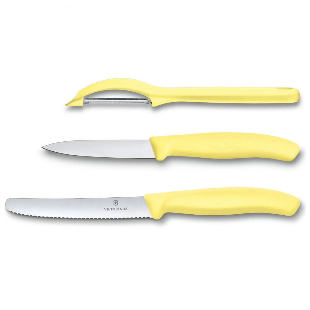 Набір ножів Victorinox SwissClassic Paring Set 3 шт Universal Yellow (6.7116.31L82) зображення 2