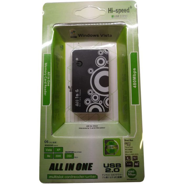 Зчитувач флеш-карт Atcom TD2027 USB 2.0 ALL IN 1 - (Memory Stick (MS) , Secure Digit (10727) зображення 2