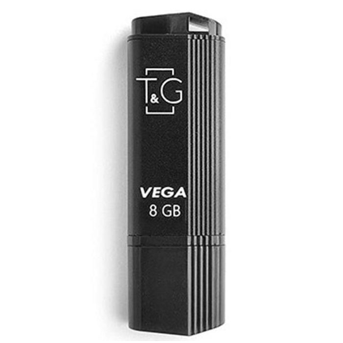USB флеш накопичувач T&G 8GB 121 Vega Series Black USB 2.0 (TG121-8GBBK)