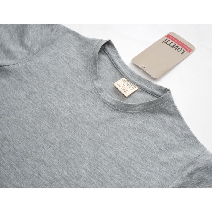 Футболка дитяча Lovetti базова (3031-146-gray) зображення 2