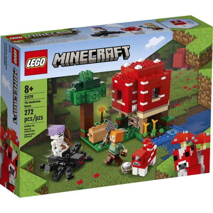 Конструктор LEGO Minecraft Грибной дом 272 детали (21179)