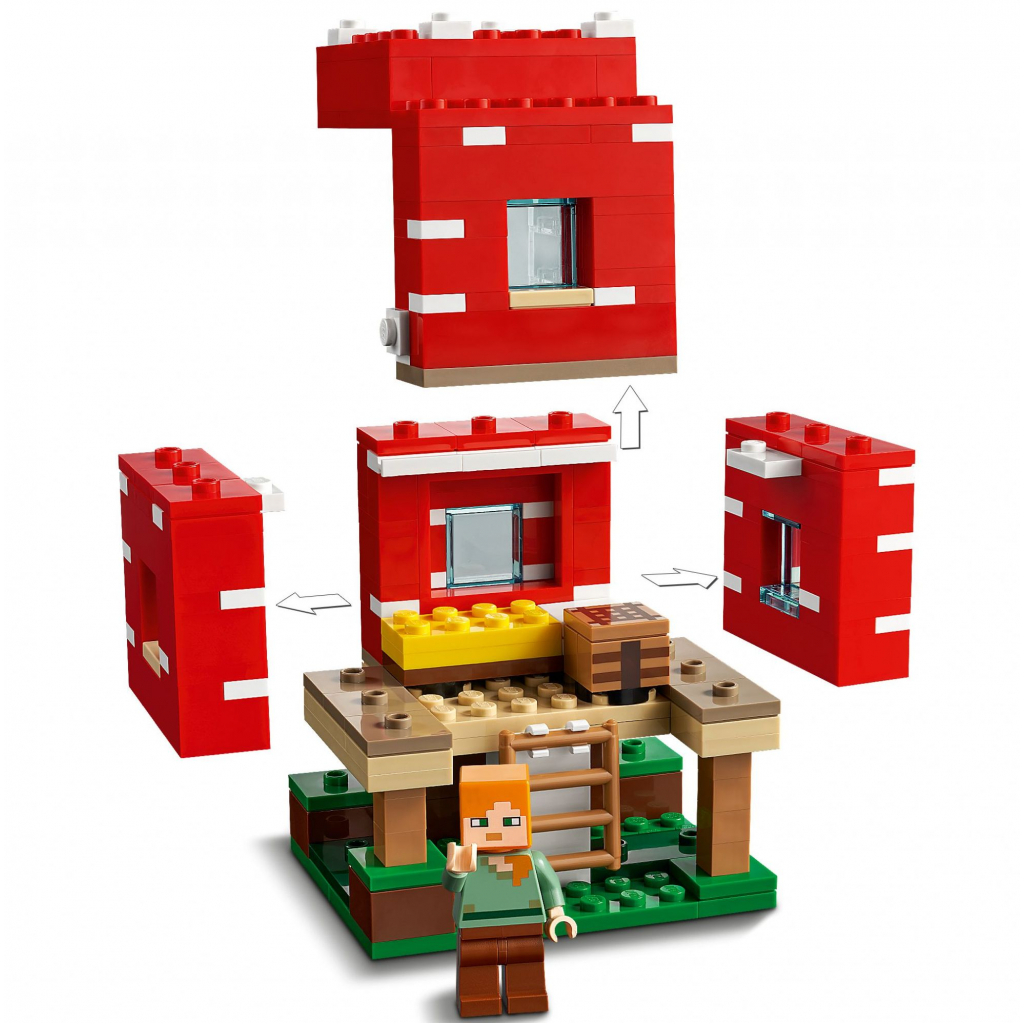 Конструктор LEGO Minecraft Грибной дом 272 детали (21179) изображение 6
