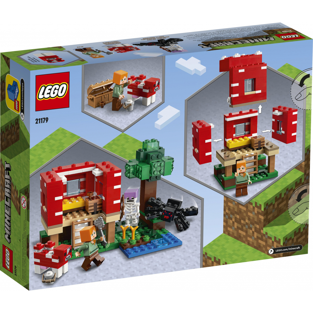 Конструктор LEGO Minecraft Грибной дом 272 детали (21179) изображение 7