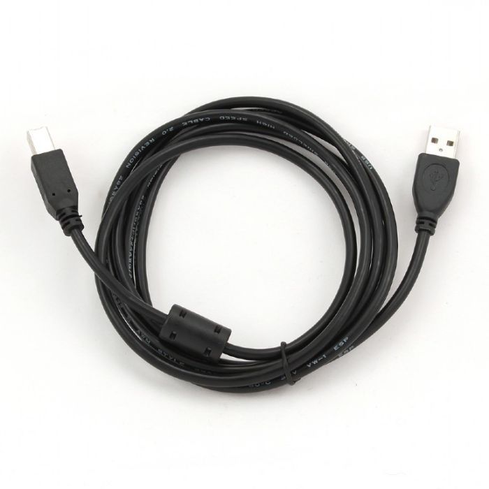 Кабель для принтера USB 2.0 AM/BM 3.0m ferrite Cablexpert (CCFB-USB2-AMBM-3M) изображение 2