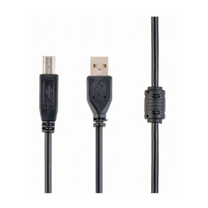 Кабель для принтера USB 2.0 AM/BM 3.0m ferrite Cablexpert (CCFB-USB2-AMBM-3M) изображение 3