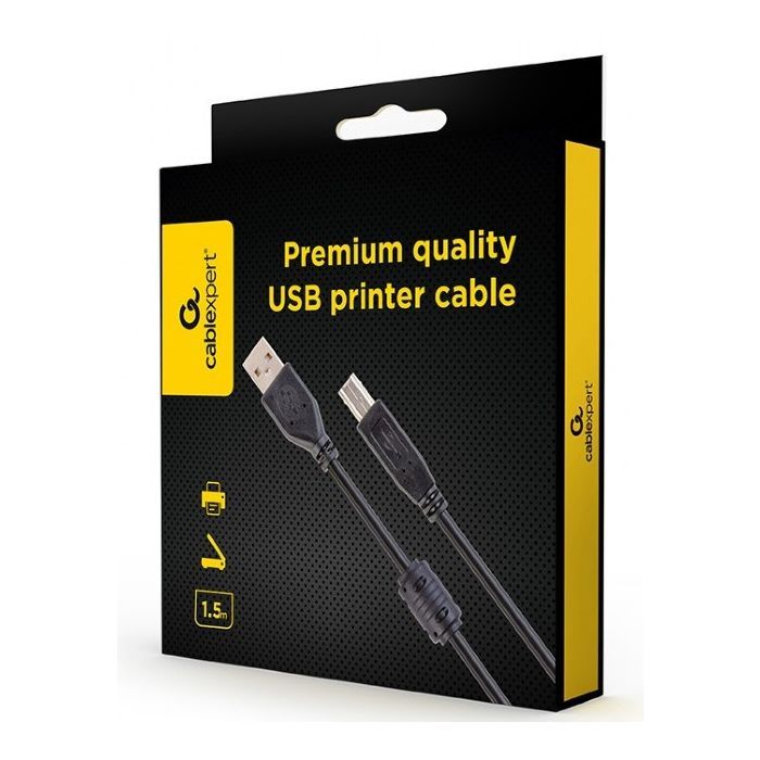Кабель для принтера USB 2.0 AM/BM 3.0m ferrite Cablexpert (CCFB-USB2-AMBM-3M) изображение 4