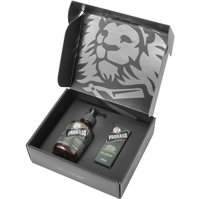 Набір косметики Proraso Cypress & Vetyver для бороди Шампунь 200 мл + Олія 30 мл (8004395007479) зображення 2