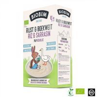 Детская каша Biobim безмолочная органическая Рис и гречка 200 г (8713445090506)